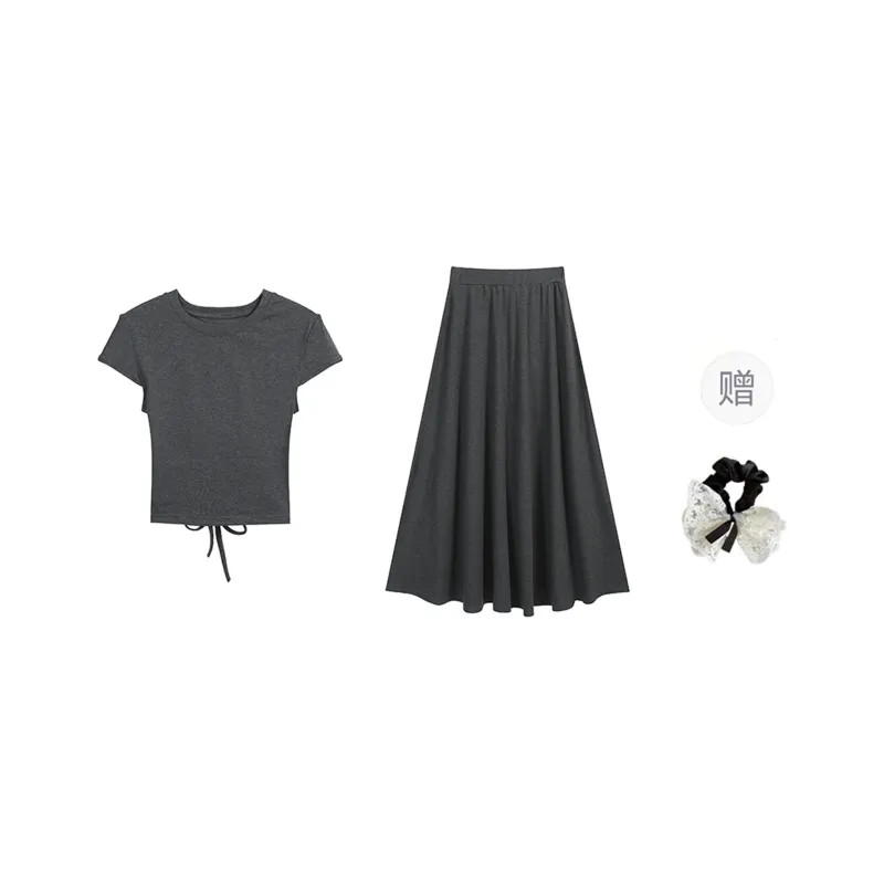 PAVEA Two Piece Skirt Sets Women's-6