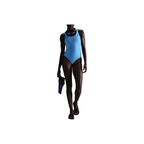 nike Grey Swim Essential Women's U Back One Piece Swimsuit