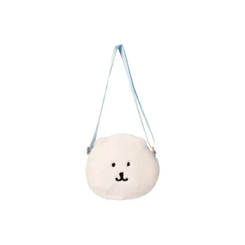 MINISO Plush Crossbody Bag Women's White