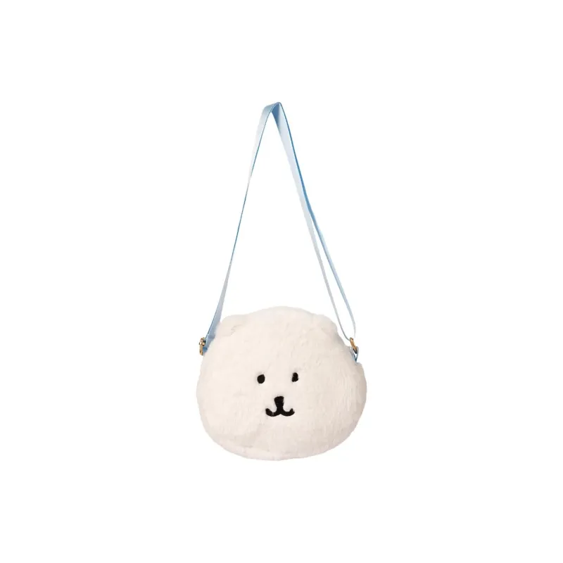MINISO Plush Crossbody Bag Regular Women's White-0