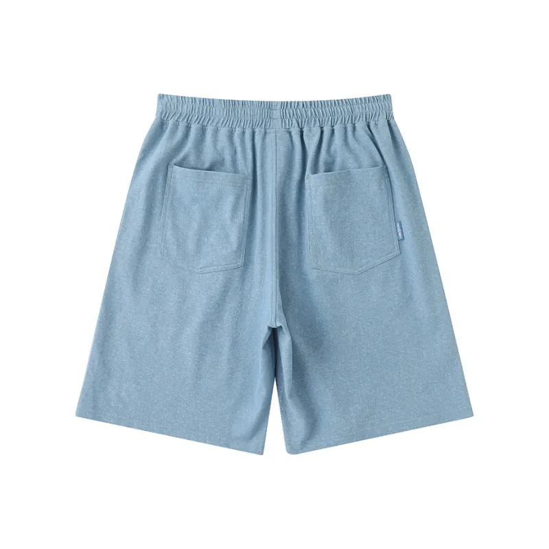 LAMLICKA Casual Shorts Unisex Blue-1