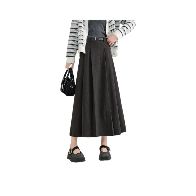 Oudifu Casual Long Skirt Women's-12