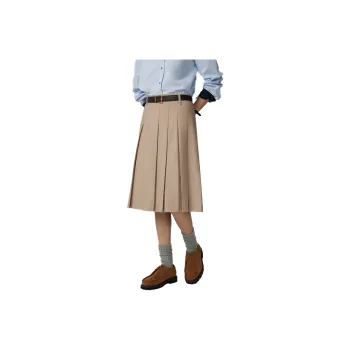 Teenie Weenie Casual Long Skirt Women's Khaki
