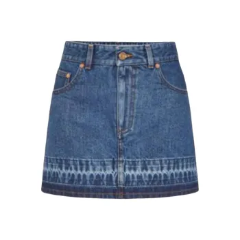 Valentino Denim Short Skirts Women's Blue