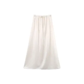 A Paradise For Awakening Casual Long Skirts Women's Apricot