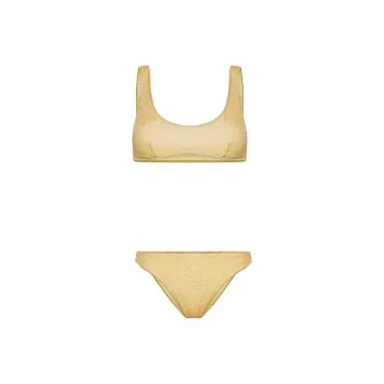 Oséree Lumière Lurex Sleeveless Bikini Set