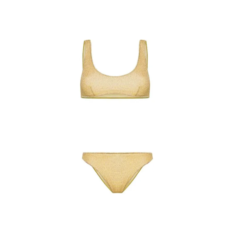 Oséree Lumière Lurex Sleeveless Bikini Set-0