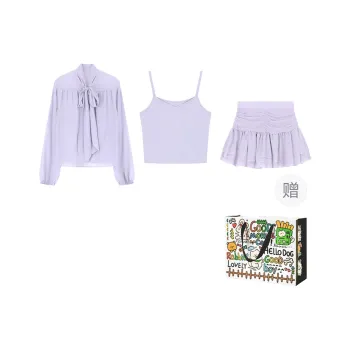 Dippanis Skirt Set Women's Purple