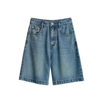 SHALLOW STREAMS Denim Shorts Women's Vintage Blue