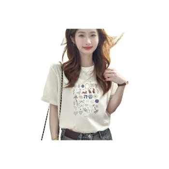 MADALLO Drop Shoulder Sleeve T Shirt Women's