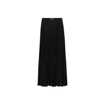 MaxMara Studio Casual Long Skirt Women's Black