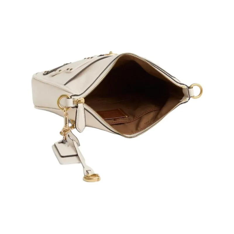 COACH Chaise Leather Crossbody Bags Tubas Women's Chalk-2