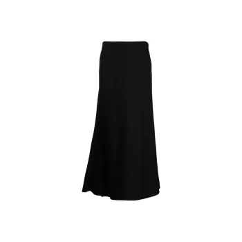 Yohji Yamamoto Milling Serge Flared Midi Skirt
