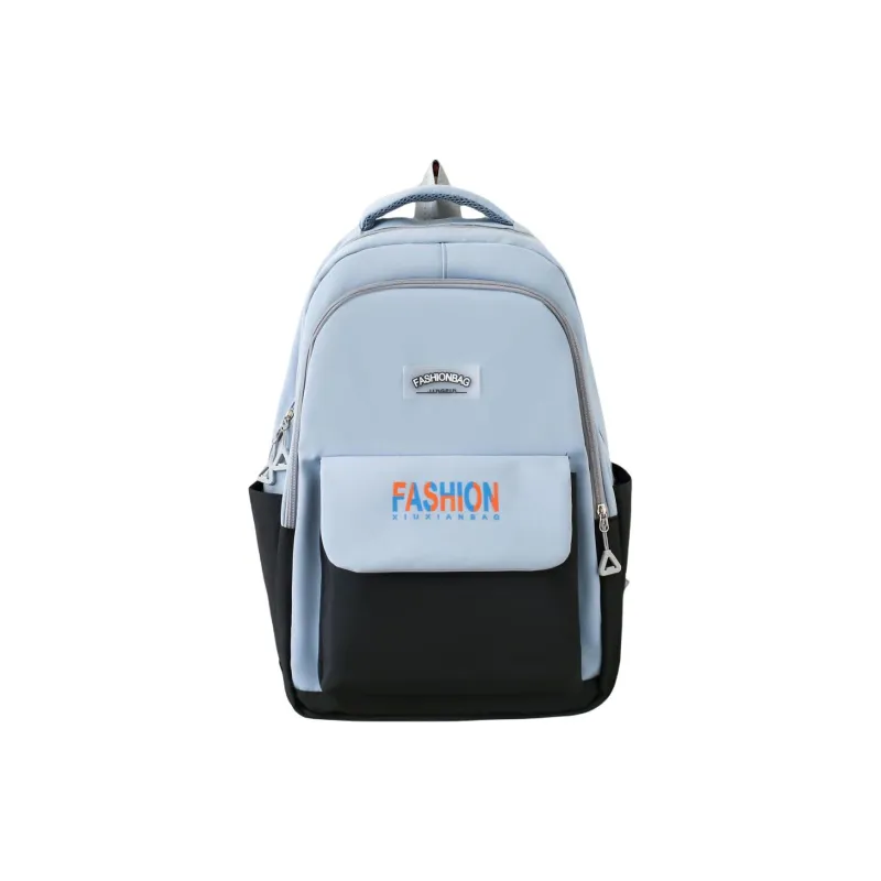 AIBAG Nylon Backpack Unisex Black/Green/Blue/Pink-0