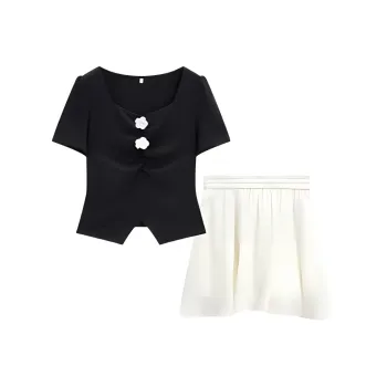 Love To Serve Skirt Set Women's Black