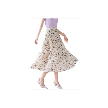 ORIGIN Casual Long Skirts Women's Apricot