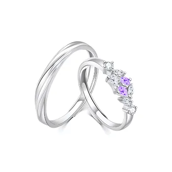 7℃ S 999 Fine Silver Sterling Silver Rings Unisex