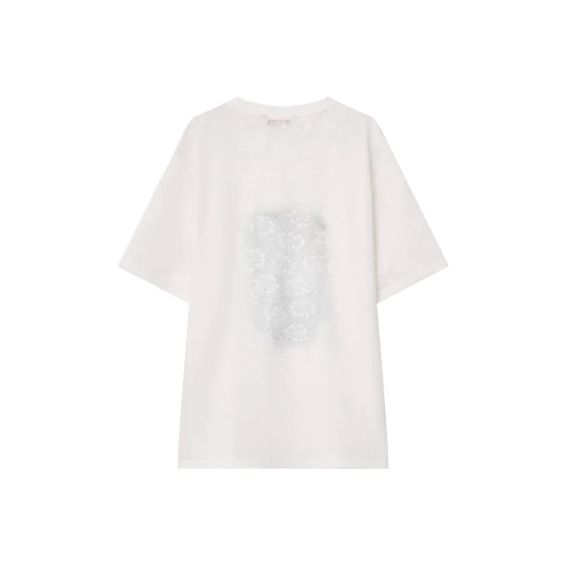 ELF SACK T Shirts Women's Mother Of Pearl White-1