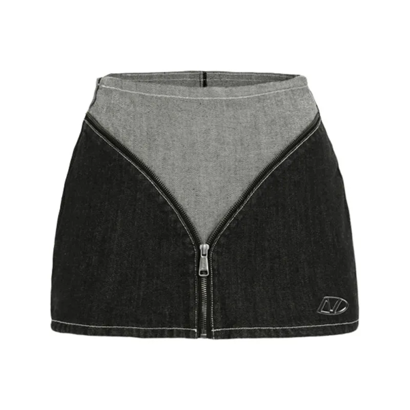 NAWS Denim Short Skirts Women's Gray-0