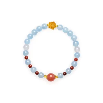 Cuiya Golden Building Agate Bracelets Women's