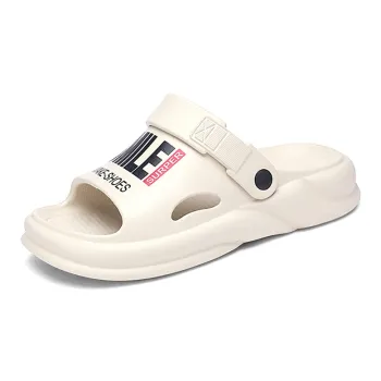 Le Drag Reversible Slippers White