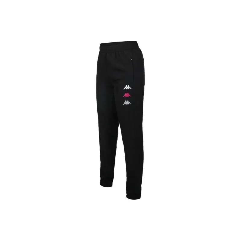 Kappa Athletic Trousers Women's Black/Peach/Silver-0