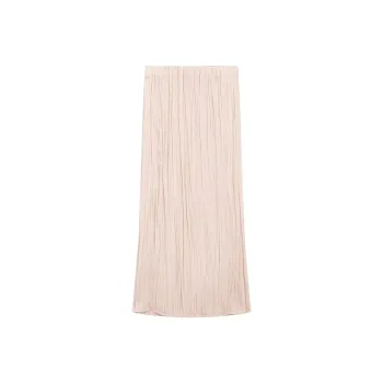 Massimo Dutti Casual Long Skirt Women's White