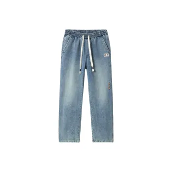 FCB ARCELONA Jeans Unisex Vintage Blue