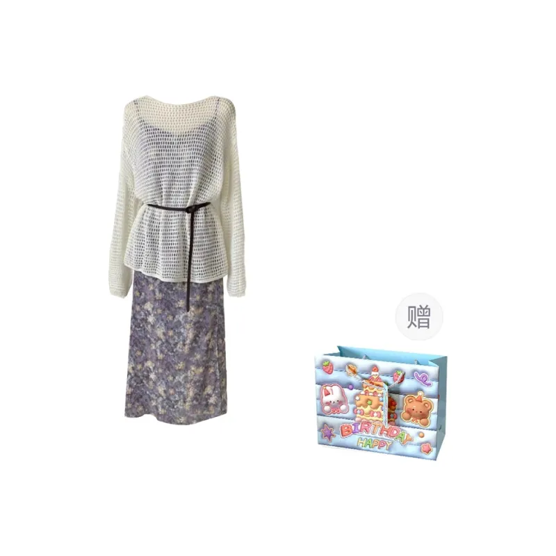 TWOPLUMGIRLS Two Piece Skirt Sets Women's-0
