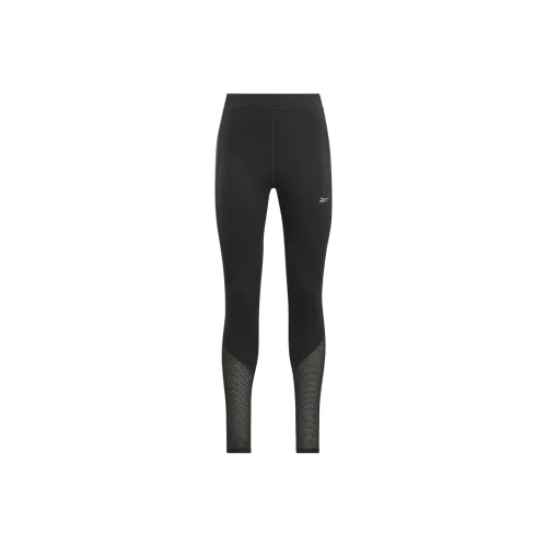 Reebok Running Vector Leggings Athletic Trousers Women's Midnight Black