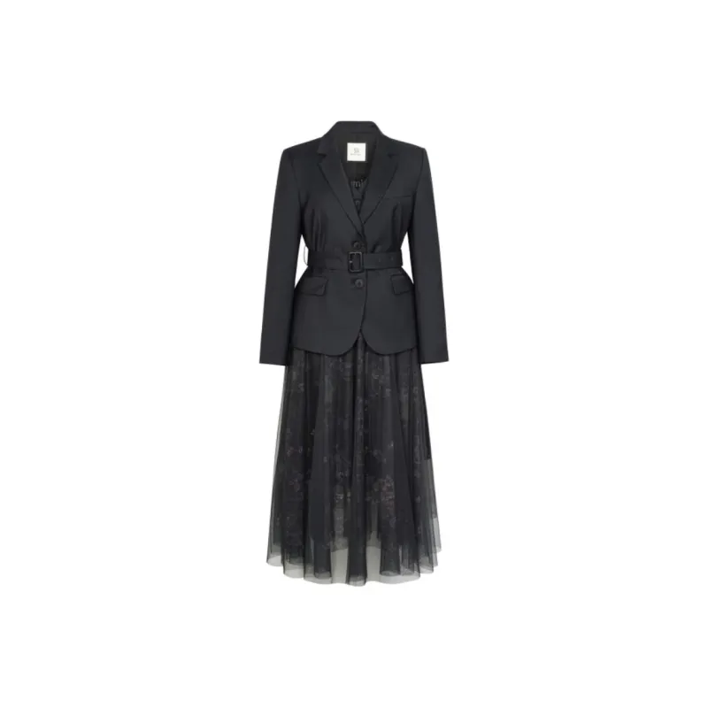 XG Two Piece Skirt Sets Women's Dark Gray-0