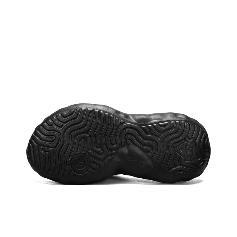 PEAK State Pole Cloud EVA Slip Resistant Cushioning Slide Slippers Men's Black Dark Red-4