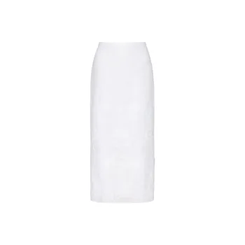 Valentino SS24 Casual Long Skirts Women's Ivory White