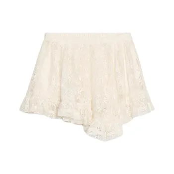 ZARA Casual Short Skirts Women's Raw White