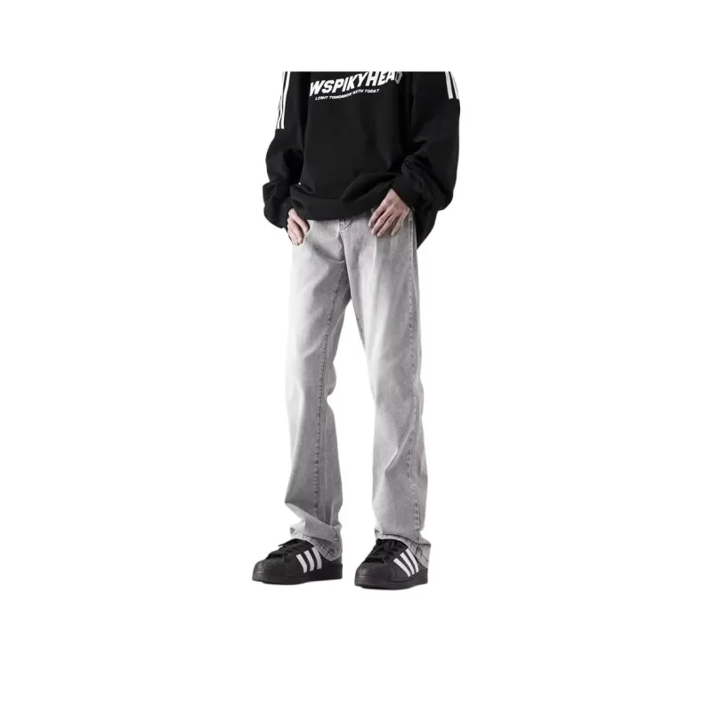 FAWENXIANGZI Jeans Men Cement Gray-0