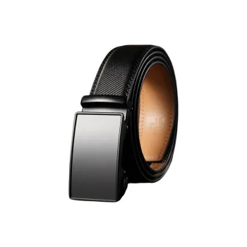 JEANSWEST Split Cow Leather With Transferred Pattern Leather Belts Men's 3.5CM