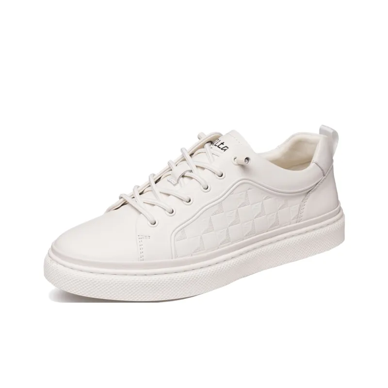 Ritai Low Top Skateboard Shoes Men's White-1