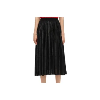 KARL LAGERFELD SS24 Casual Long Skirt Women's Black