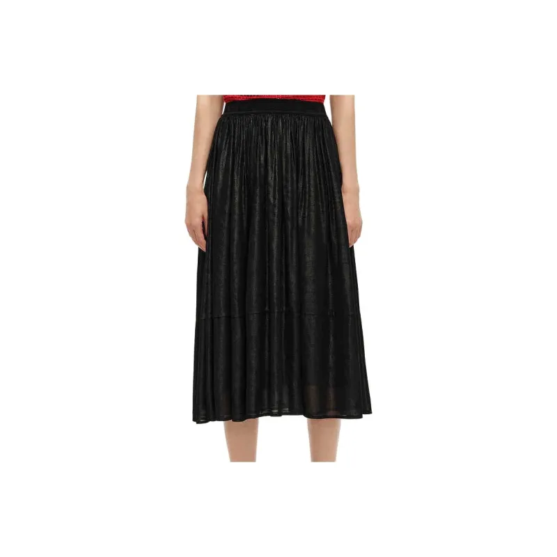 KARL LAGERFELD SS24 Casual Long Skirt Women's Black-0