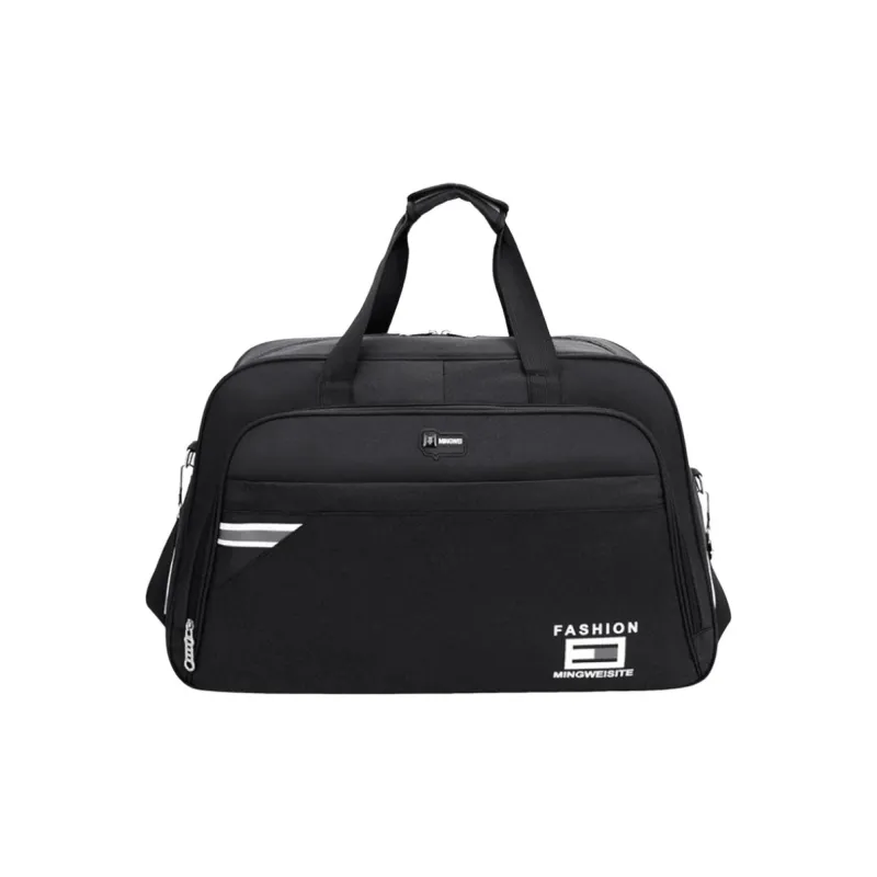 Tonlion Nylon Fabric Travel Bag Unisex Black-0