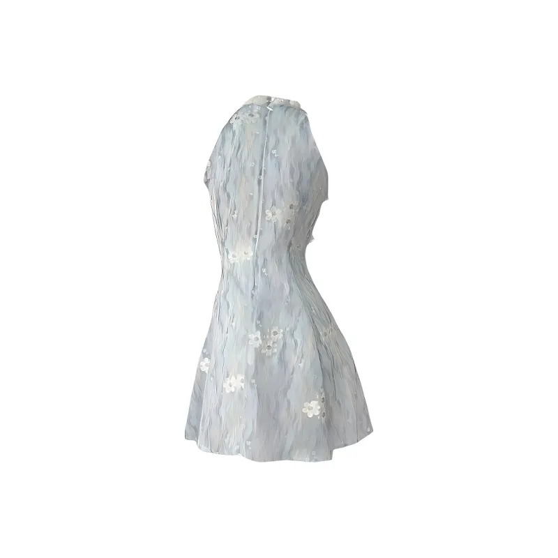Flowers In Water Sleeveless Dress Women's-1