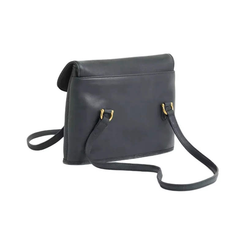 COACH Vintage Leather Shoulder Bag Women's Marine Blue-1
