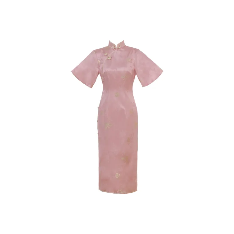 Clothes Cut By Time Cheongsam Women's Pink-0