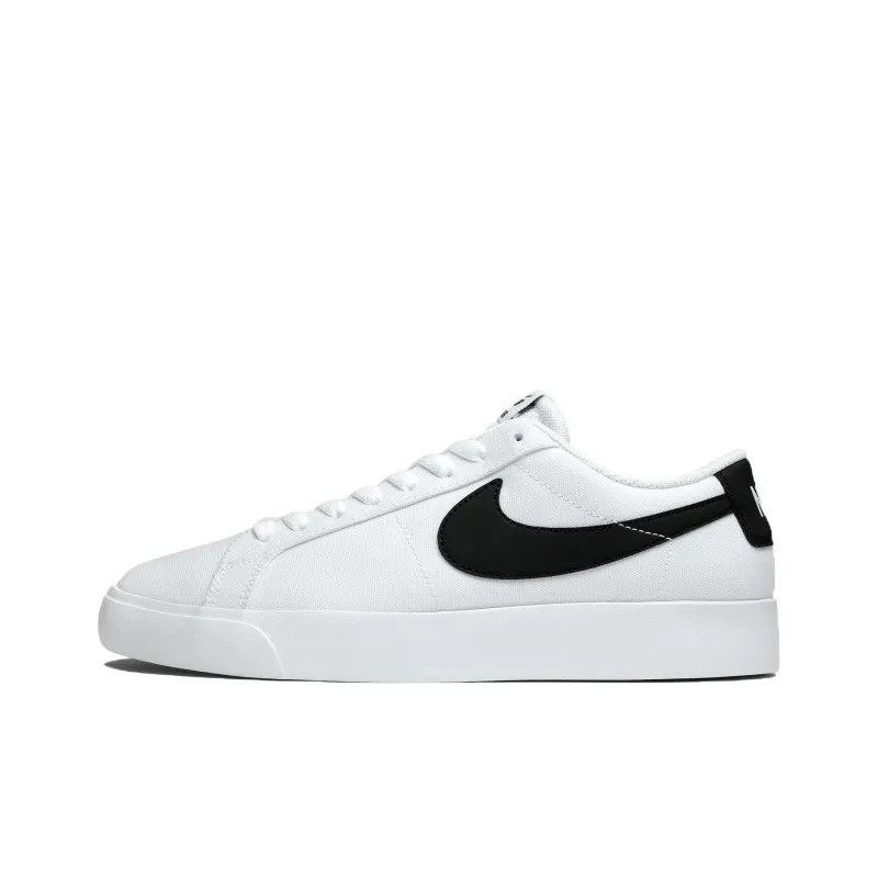 Nike SB Blazer Wear resistant And Lightweight Low Top Skateboard Shoes Men's White-0