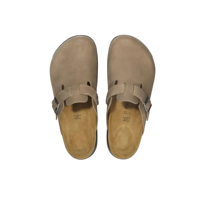 Birkenstock Boston Abrasion Resistant Closed Toe Slippers Unisex Brown-4