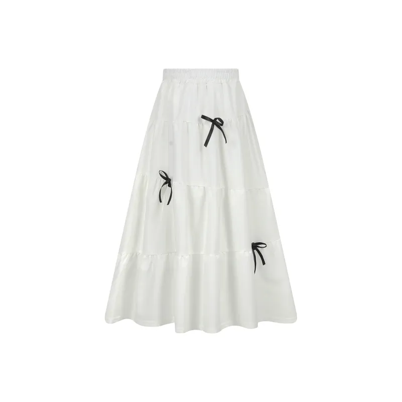 ZCDECO Casual Long Skirt Women's White-0