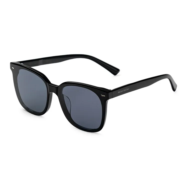 HELEN KELLER Plate Frame Square Sunglasses Unisex-2