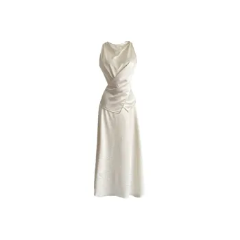 JOSR Two Piece Skirt Sets Women's White