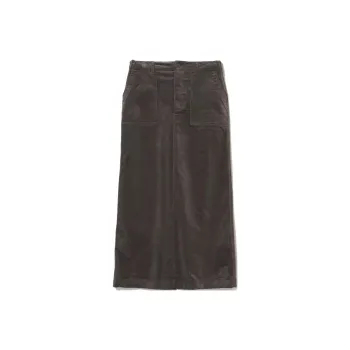 Beams Casual Long Skirts Women's Charcoal