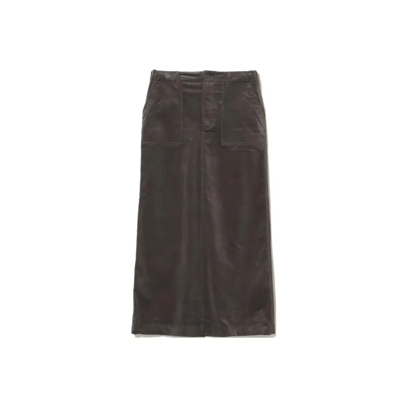 Beams Casual Long Skirts Women's Charcoal-0